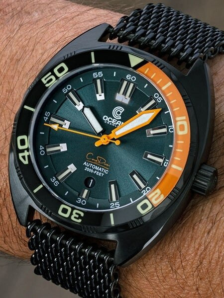Ocean Crawler Core Diver Swiss Automatic Watch with AR Sapphire Crystal #CD-522