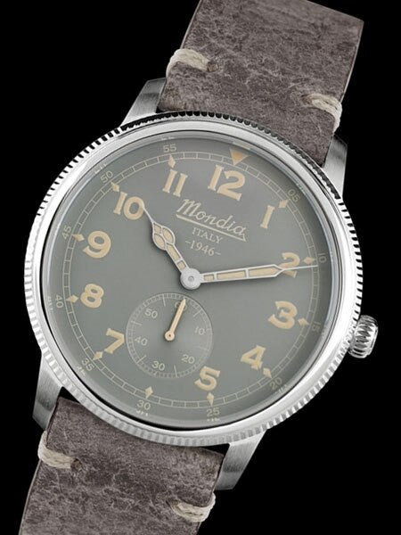 Mondia 1946 Quartz Watch with Coin-Edge Bezel #MI755SS-01GY-CP