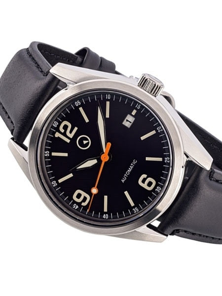 Islander Automatic Watch with Leather Strap and an AR Dome Sapphire Crystal #ISL-53