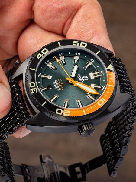 Ocean Crawler Core Diver Swiss Automatic Watch with AR Sapphire Crystal #CD-522
