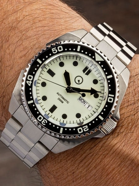 Islander Luminous Dial Automatic Dive Watch with AR Double-Dome Sapphire Crystal, and Luminous Ceramic Bezel Insert #ISL-26
