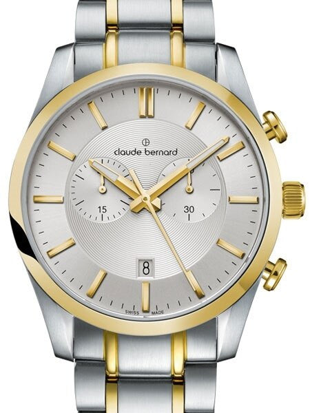 Claude Bernard Swiss Chronograph Dress Watch with Sapphire Crystal #10104-357J-AID2