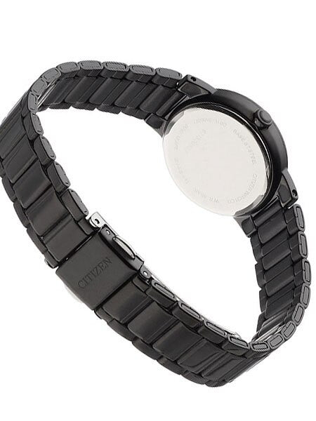 Citizen Quartz Black Ion, Thin Dress Watch with Matching Bracelet #EU6017-54E