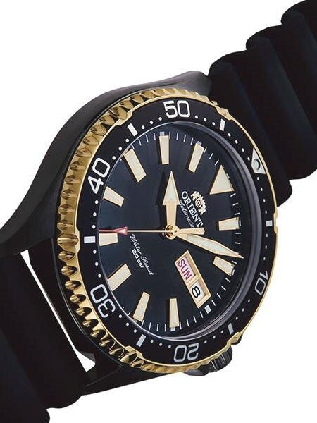 Scratch and Dent - Orient Kamasu Black Dial Automatic Dive Watch with Sapphire Crystal #SND989