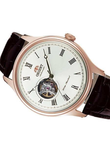 Orient Envoy Open-Heart Automatic Watch with Leather Strap #AG00001S