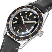 Squale 300 Meter Swiss Automatic GMT-Dive Watch, AR Sapphire Box Crystal #SUB-39GMTV Crown