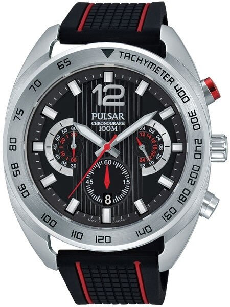 Pulsar Quartz Chronograph Watch with Stopwatch and 24-Hour Sub-Dial #PT3633