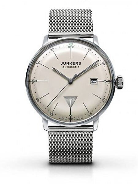 Junkers Bauhaus Swiss Automatic Watch with Domed Hesalite Crystal #6050M-5