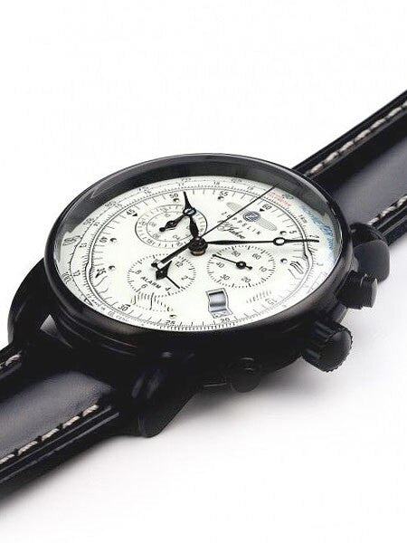 Graf Zeppelin Swiss Quartz Chronograph Watch with Alarm Function #7680-3