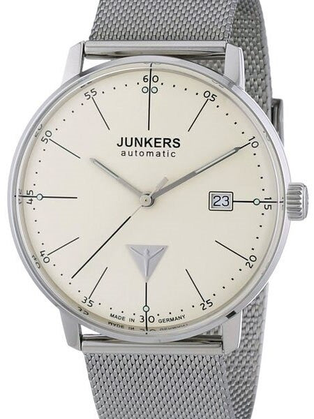 Junkers Bauhaus Swiss Automatic Watch with Domed Hesalite Crystal #6050M-5