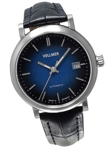 Vollmer Blue Focus Swiss ETA Automatic Watch with Ombr??-like Blue Dial  #4H171