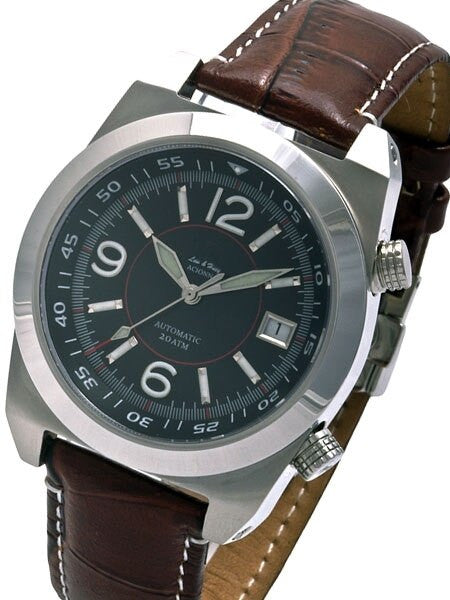 Lew and Huey 200 Meter Dual Crown Automatic Dive Watch with Strap and Bracelet #Acionna-BR