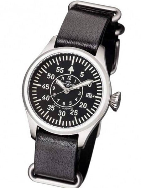 Air Blue Alpha-B Automatic Pilot Watch with 41mm Case, Sapphire Crystal #ALPHABSS41