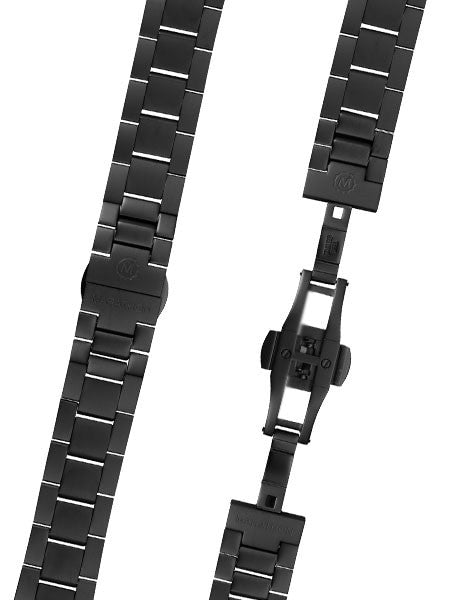 Scratch and Dent - Marathon Black PVD Solid Link Watch Bracelet #WW005005BK-MA (20mm)