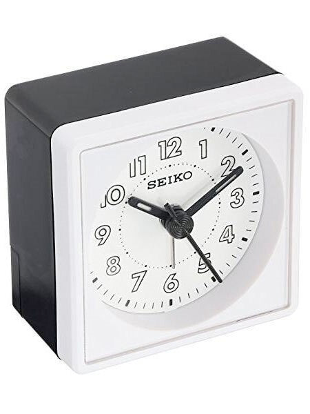 Seiko Alarm Clock with Quiet-Sweep Second Hand #QHE083WLH