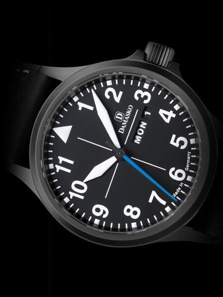 Damasko Swiss ETA Automatic with a 40mm Black PVD Case, Black Dial #DA38BK