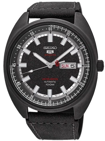 Seiko Limited Edition Sports 5 Automatic 24-Jewel Watch with a 44mm Turtle-Style Case #SRPB73K1