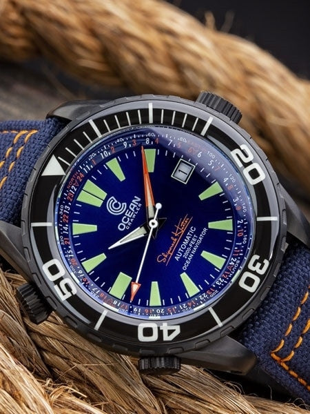 Ocean Crawler Ocean Navigator Swiss Automatic with Titanium Case,  AR Sapphire Crystal #CD-422