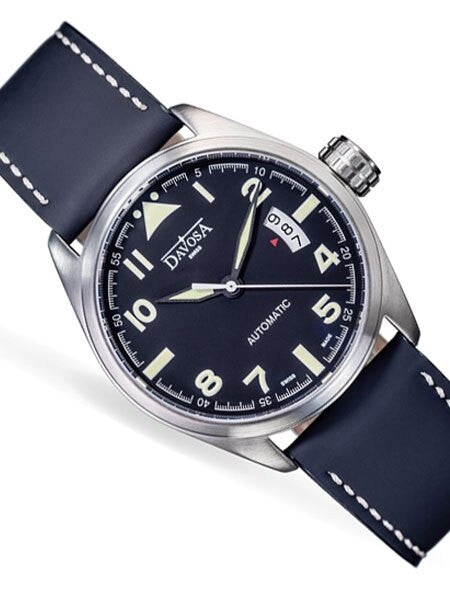 Davosa Military Swiss Automatic 200 Meter Pilot Watch with Black Dial #16151154
