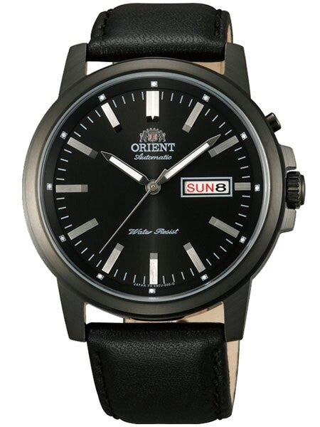 Orient 42mm PVD Starfish Day and Date Automatic Watch with Black Dial #EM7J001B
