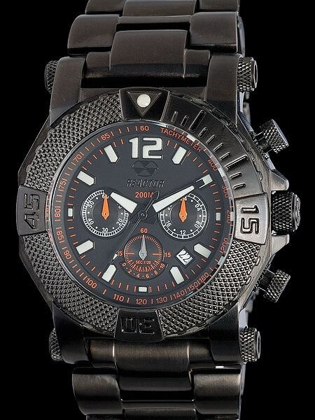 Reactor Black Nitrided, Neutron Chronograph Watch with SuperLuminova Illumination #93551