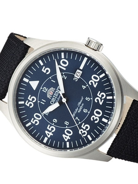 Orient 21-Jewel Automatic Aviator Flight Watch with Woven Nylon Strap #ER2A008D