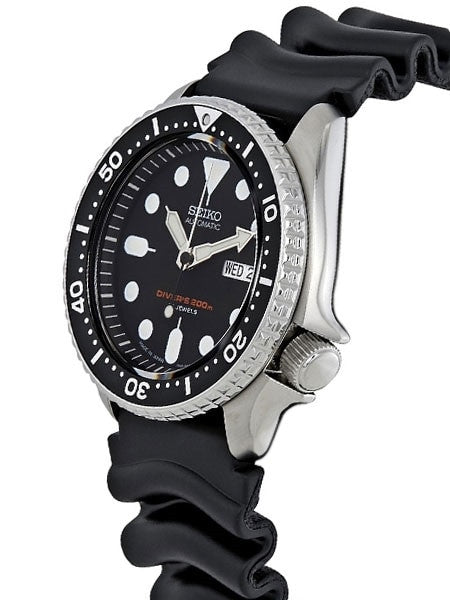 Scratch and Dent - Seiko Automatic Dive Watch with Offset Crown and Rubber Dive Strap #SKX007J 23