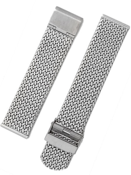 STAIB Polished Finish Polonaise Mesh Bracelet #ST-ST-2910-20815SBL (Straight End, 18mm)