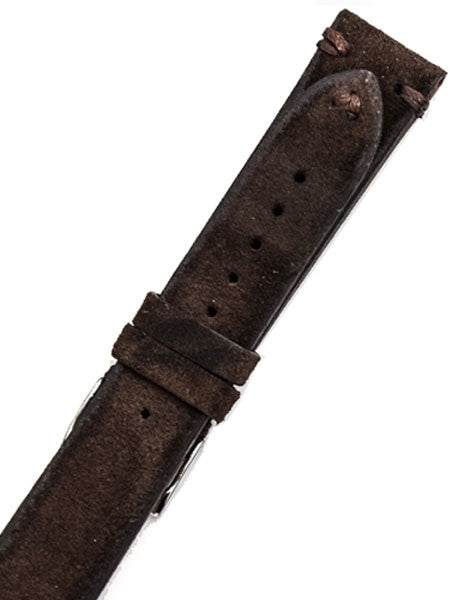 Toscana Brown Vintage Handmade Suede Leather Strap #MIL-VIN-AD80