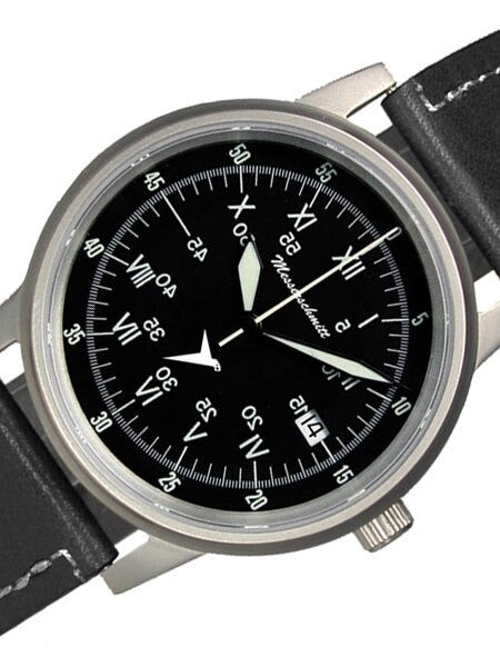 Messerschmitt Fliegeruhr Watch with a Black Sextant Dial #ME-Sextant