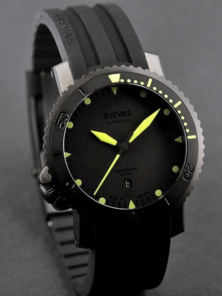 DIEVAS German Made Shadow 500m WR Watch with Hardened 6Steel Case