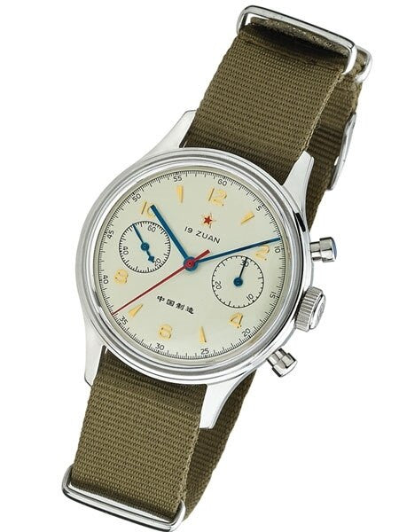 Scratch and Dent - Seagull 1963 Hand Wind Mechanical Chronograph with Acrylic Crystal #6345A-2901