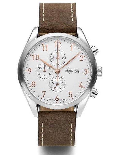 Laco Montreal Type C Dial Chronograph Watch with 12-hour Totalizer #861920