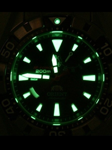 Orient M-Force Automatic Black Dive Watch with Power Reserve Meter #SEL03001B