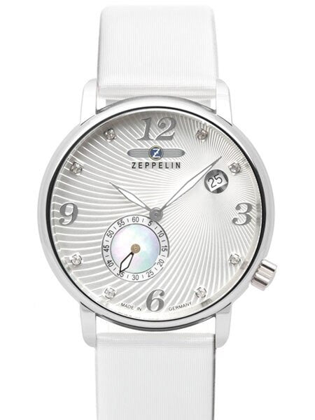 Graf Zeppelin Luna Swiss Quartz Watch with Swarovski Crystals and MOP Insert #7631-1