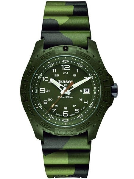 Traser Soldier Military Camouflage Watch with Green Tritium Illumination and Sapphire Crystal #106631