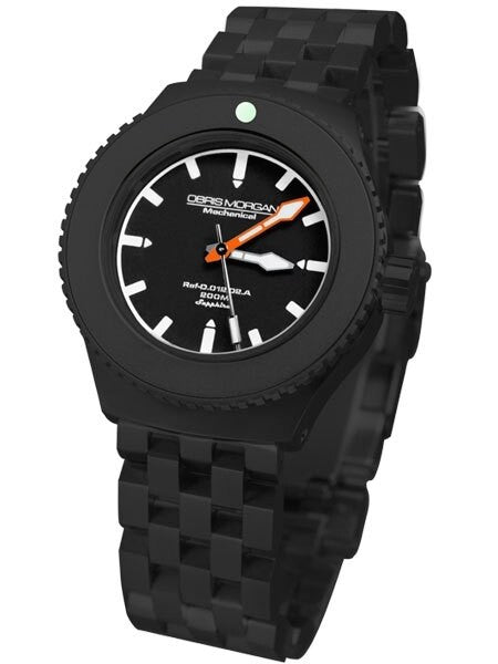 Obris Morgan Nevon Automatic Black Dial PVD Watch with Robust Bracelet #NEVON-BPBO