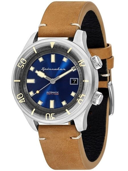 Spinnaker Bradner 42m Vintage-Style Automatic Sport Watch with a Luminous Bezel #SP-5057-05