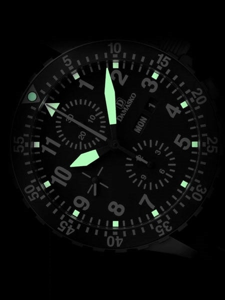 Damasko Swiss Valjoux 7750 Chronograph with 60 Minute Dive Bezel #DC66BK