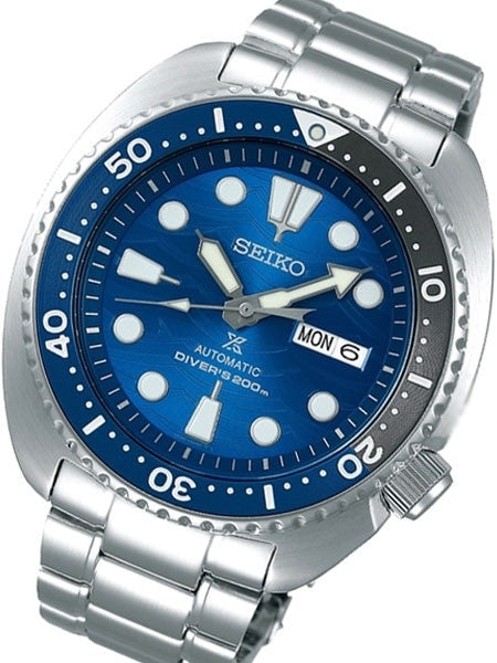 Seiko Save the Ocean Prospex Turtle Automatic Dive Watch with Stainless Steel Bracelet #SRPD21