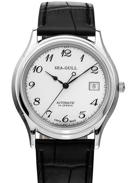 Sea-Gull 38mm Automatic Slim Dress Watch with Sapphire Crystal #819.332