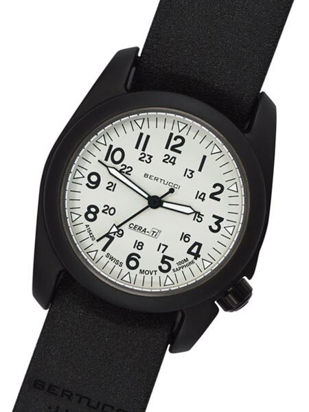 Bertucci A-2CT Cera-Tiâ¢ Ceramic Coated Titanium Field Watch with Swiss Quartz Movement #12137