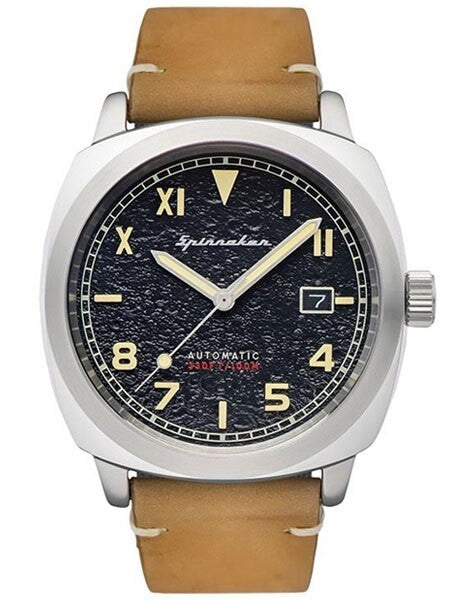 Spinnaker Hull Automatic Sports Watch with 42mm Case and Black Textured Dial #SP-5071-01