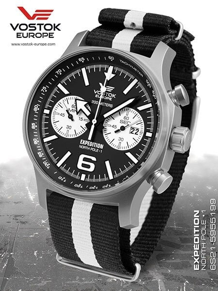 Vostok-Europe Expedition North Pole Chronograph with 60 Minute Sub-Dial #5955199-N