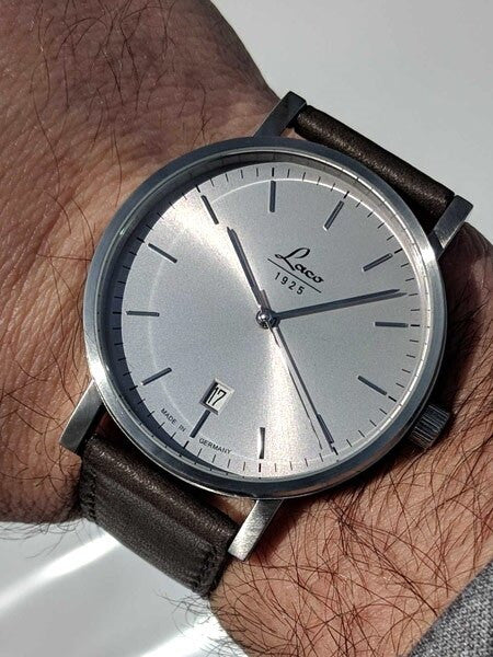 Laco Classic Silber 40 Automatic Dress Watch with a Silver Dial, 40mm Case #862080