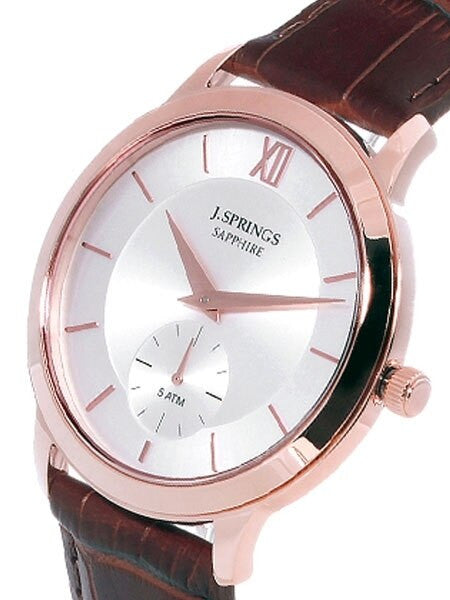 J. Springs Quartz Dress Watch with 40mm Rose Goldtone Case, Sapphire Crystal #BLD016