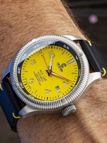 Ocean Crawler Champion Diver Swiss Automatic Watch with AR Sapphire Crystal #CD-225
