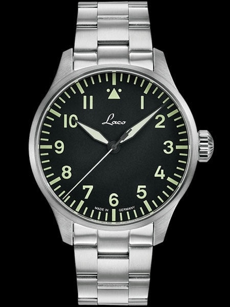 Laco 42mm ROM Type A Dial Automatic Pilot Watch, Sapphire Crystal #861895