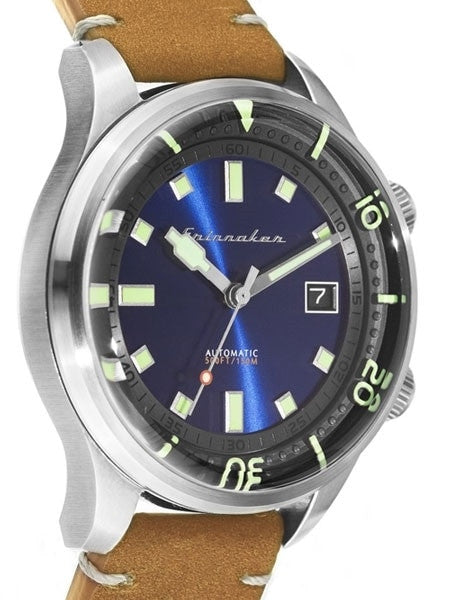Spinnaker Bradner 42m Vintage-Style Automatic Sport Watch with a Luminous Bezel #SP-5057-05