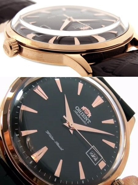 Scratch and Dent - Orient Bambino Automatic Watch with Black Dial, Rose Goldtone Case and Hour Markers #ER24001B 2